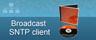 broadcast SNTP klientsoftware cd + sag